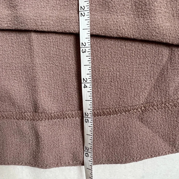 Melissa McCarthy Seven7 Brown Nude top Blouse Short sleeve - Picture 8 of 8